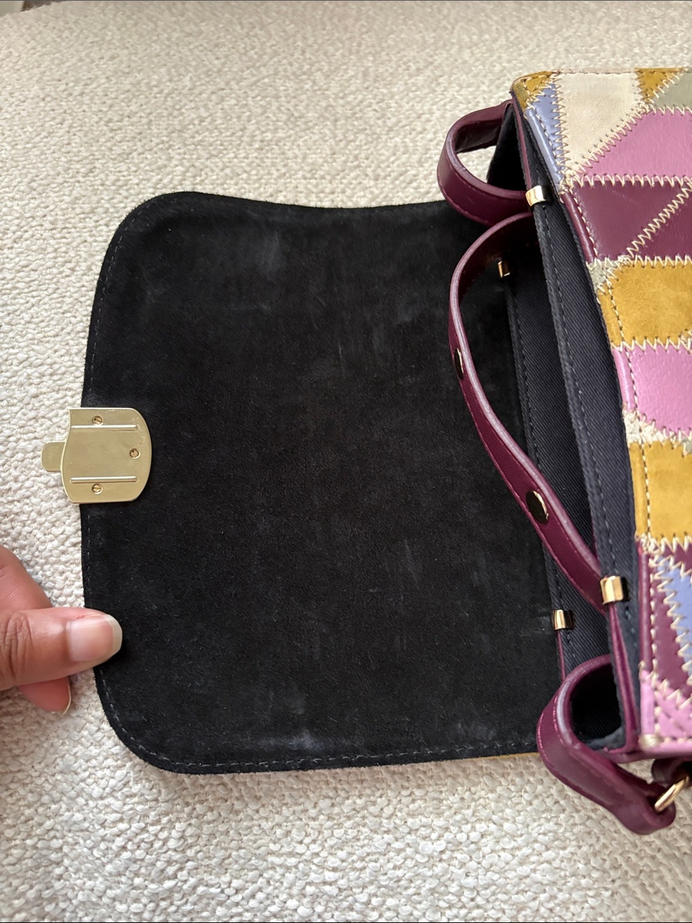 Sezane Mini Milo Patchwork Bag - Picture 6 of 14